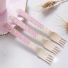 Buy cheap 160mm Dinner Cake Pink Wooden Cutlery Utensils For Celebration from wholesalers