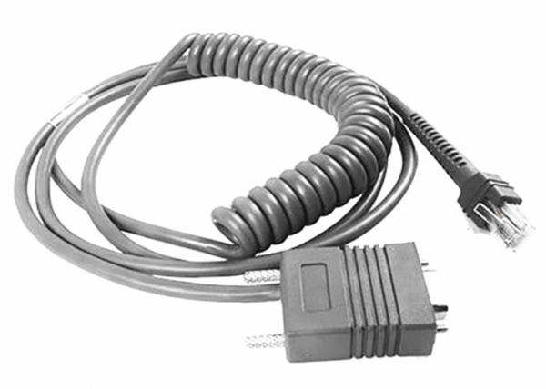 Buy cheap 3M Coiled Custom Barcode Scanner Cable / Symbol RS232 Cable Gray Color from wholesalers