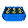 Buy cheap Customized Color Attached Lid Crate Plastic Moving Crate Tote Box for Turnover Logistic from wholesalers