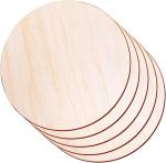 Wood Circles for Crafts, Unfinished Wood Rounds Wooden Cutouts for Crafts, Door