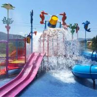 Buy cheap ISO9001 Certified Outdoor Splash Park Equipment With Straight Slide product