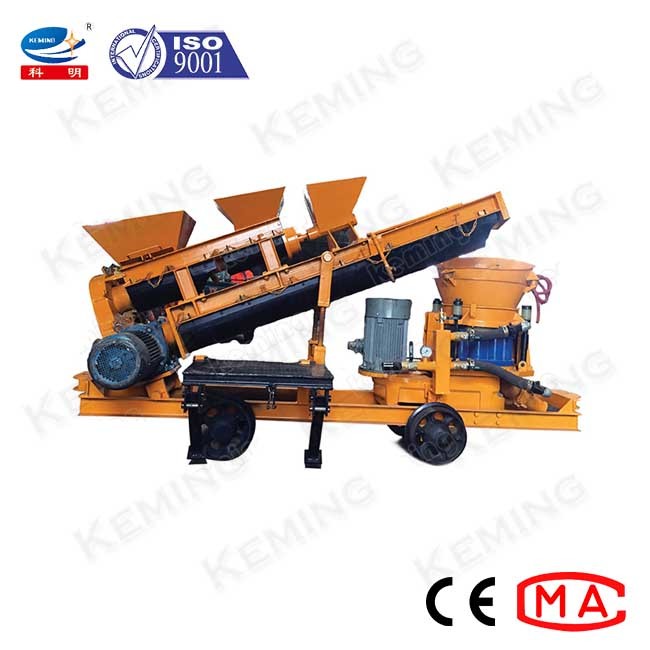 Automatic Feeding Dry Mix Shotcrete Machine 7m3/H Self Loading