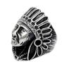 Buy cheap Vintage Old Titanium Stainless Steel Men's Ring Engrave Indian (SA387) from wholesalers