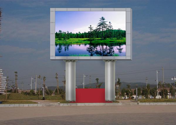 Buy cheap SMD P8 Outdoor Advertising Led Display Screen Double Pillar Type 40x20 dots from wholesalers