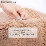 Non Slip Microfiber Bathroom Tub Mat Machine Washable