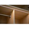 Buy cheap Bedroom Walnut Glass Swing Door Wardrobe Modular Assembled from wholesalers