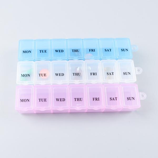 Buy cheap Mini Portable Plastic Pill Organizer Pill Box For Daily And Travel Use from wholesalers