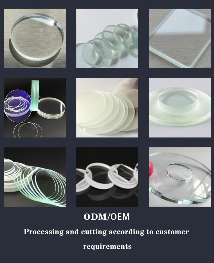 Glass Factory Wholesale Custom Small Size Transparent Glass Panel Cutting Edging