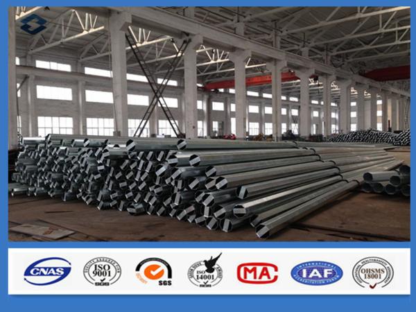 Buy cheap 25FT Q355 Steel Material Galvanized Electric Power Steel poles from wholesalers