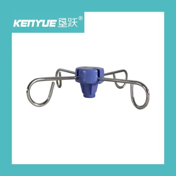 Buy cheap Hospital Infusion Pole Hook Blue And White Metal Plastic Material from wholesalers