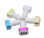 Buy cheap Shenzhen factory supply Aluminium frame 3 USB car charger phone tablet chargers from wholesalers