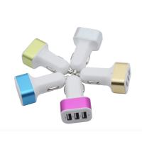 Buy cheap Shenzhen factory supply Aluminium frame 3 USB car charger phone tablet chargers product