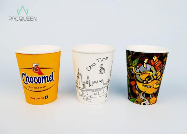 Buy cheap Food Safe Ink Printed Single Wall Coffee Cups , Personalized Paper Cups from wholesalers