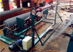 High Speed Metal Chain Link Fence Machine Two Feeding Wires Energy Efficient