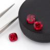 Buy cheap Certified Pigion Blood Cushion Faceted Cut Grown Loose Ruby Gemstone For Ring from wholesalers