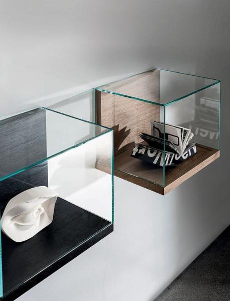 Buy cheap Wall Mounted Retail Display Cases , Small Wood And Glass Display Case Nest Wall Version from wholesalers