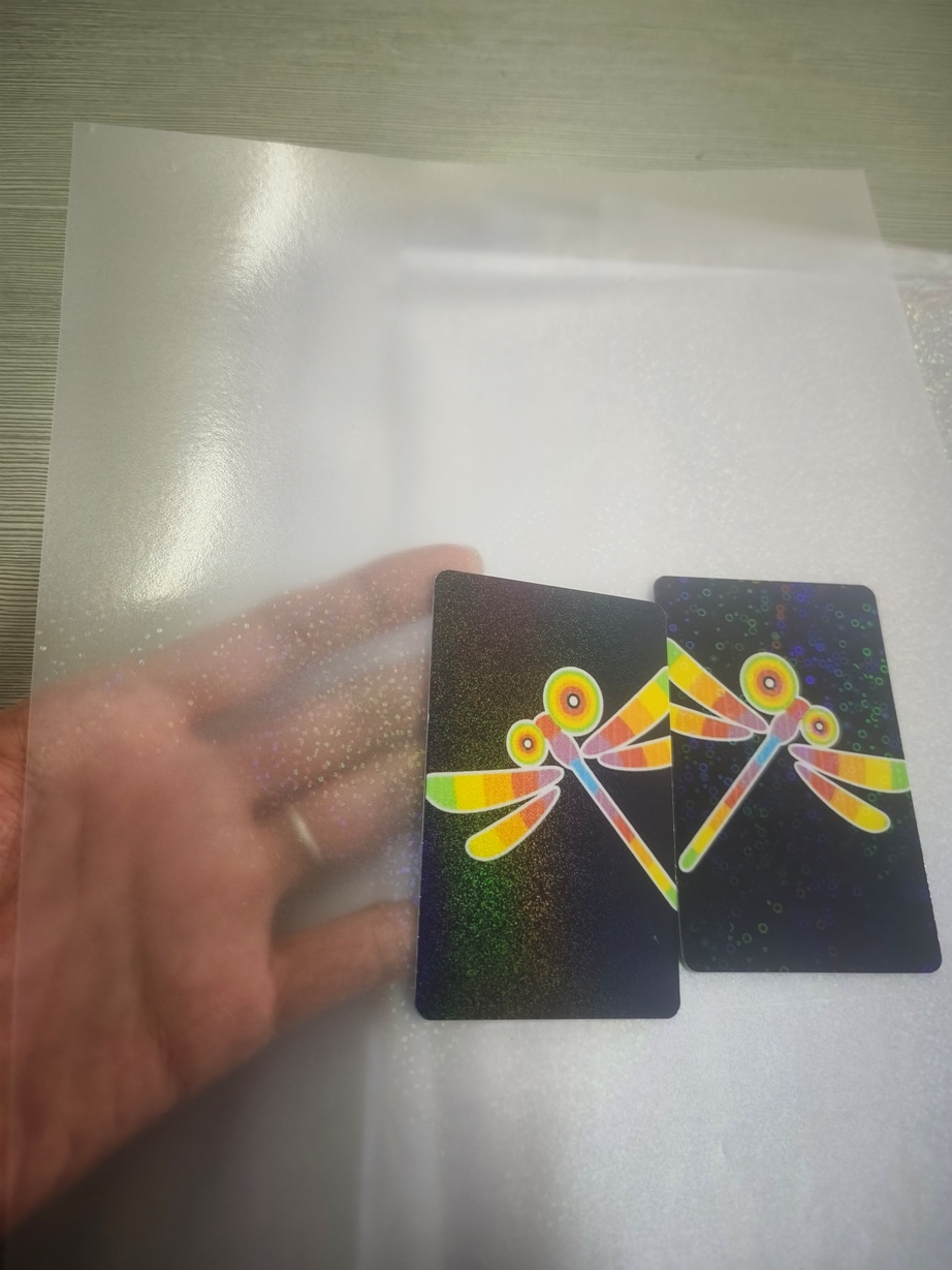 Hologram Overlay For Special Card / Laser Film Film / PVC Coated Ovelay / Laser Hologram