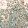 Buy cheap 140Cm Width 3D Embroidery Lace Fabric With African Beaded 5 Yards from wholesalers