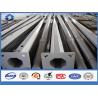 Buy cheap Octagonal Zinc Galvanized Street Lighting Pole with Base Plate street light columns from wholesalers