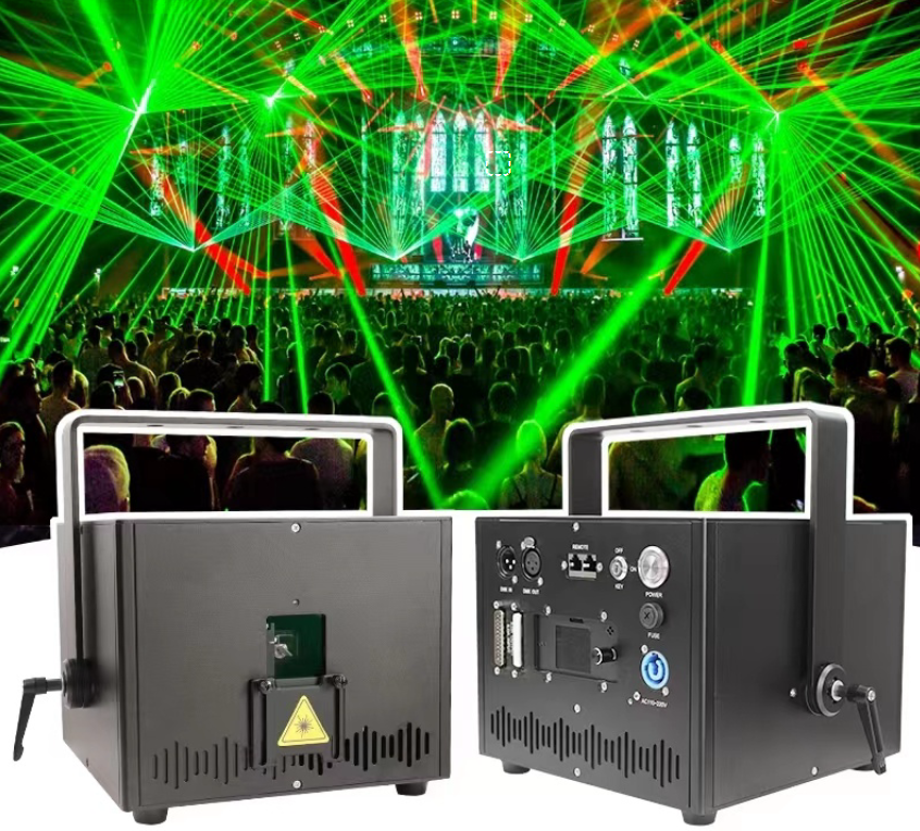 50000 Hours Time Laser Light 10W RGBW Stage RGB Animation DJ Disco Light