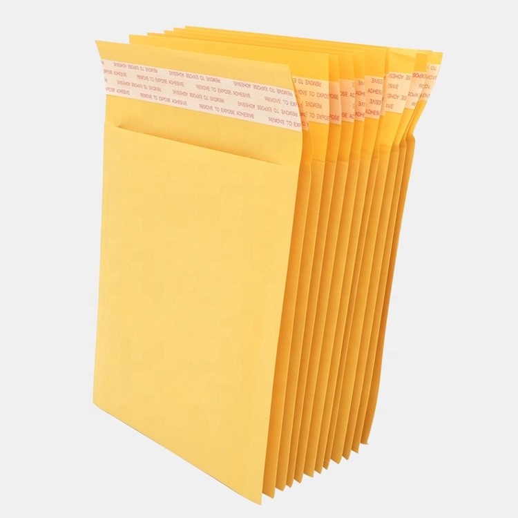 Customized printed poly air bubble mailer bag Kraft air bubble mailer bag