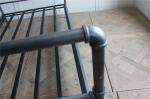 Fashion Metal Single Bed Customizable Size Simple Shape Stable Load Bearing