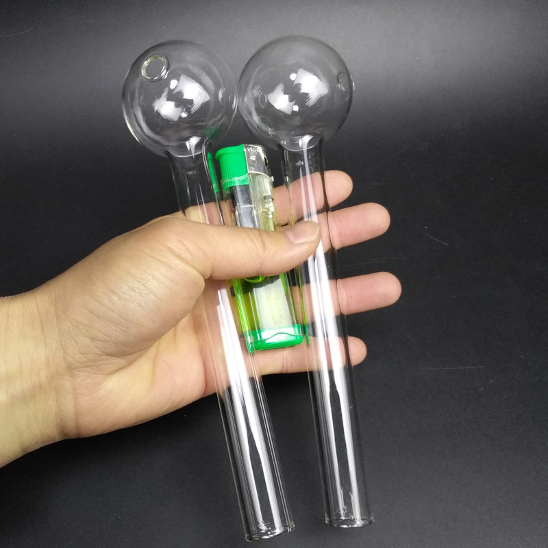 7 Inch Large Glass Smoking Pipe Thick Clear Daily Use Hand Blown Technology