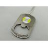 Buy cheap Stamped Bottle Opener Personalised Dog Tags With 800*2.4mm Ball Chain from wholesalers