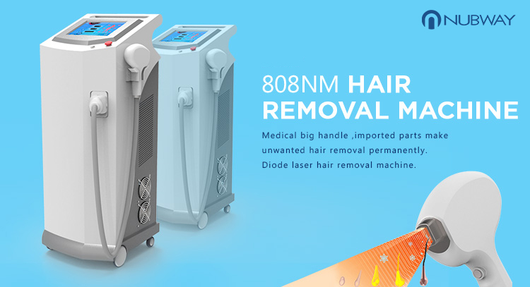 Nubway permanent laser diode 810 professional laser 808nm diode laser hair removal machine for salon