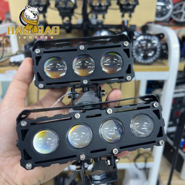 Buy cheap 40 Watts 50 Watts Full Metal Red Devil Eyes White Yellow Dual Color Motorcycle LED Fog Light from wholesalers