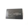 Buy cheap Carbon Fibre OEM 85x54mm Metal Plain Black Business Cards from wholesalers
