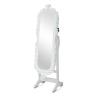 Buy cheap MDF Wood Antique Noble Oval Jewelry Cabinet 160cm Height With Mirror from wholesalers