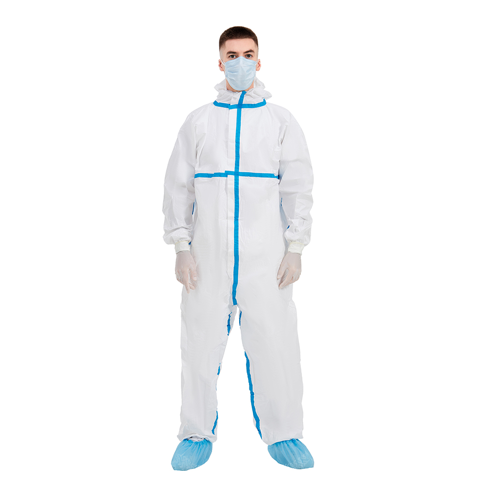 protective overall FDA medical coverall better fit coverall cross gard 4000 with sealed seam anti-virus sterile disposab