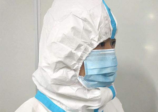 Buy cheap Non Woven Disposable Protective Suit Virus Surgery Hooded Disposable Coveralls CE from wholesalers