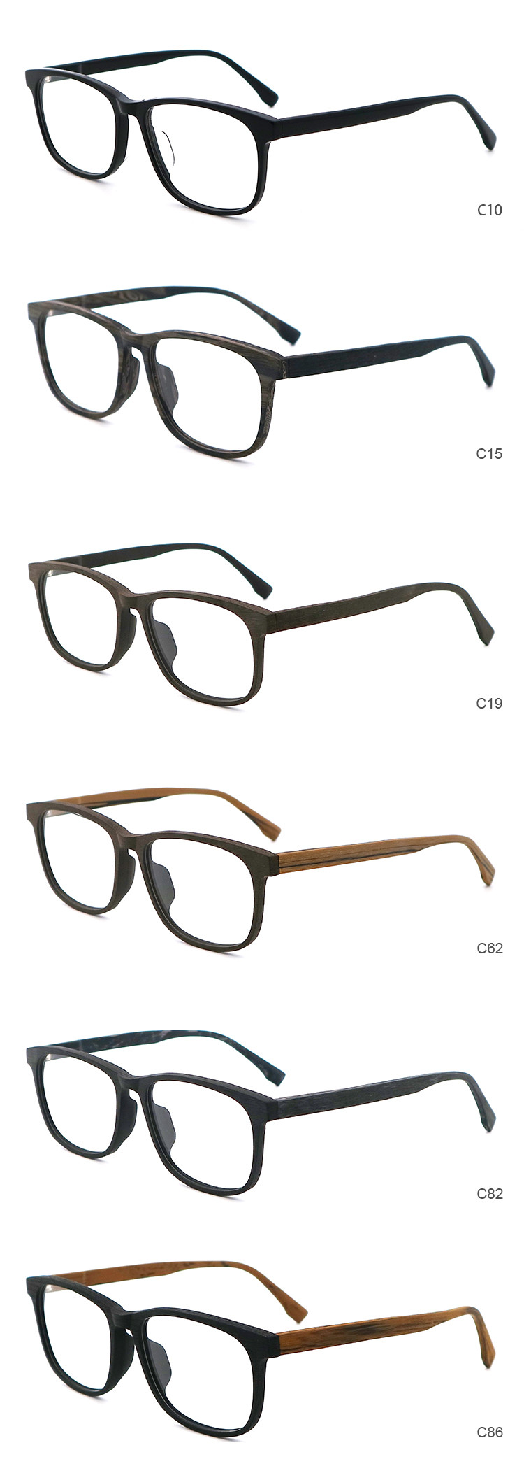 Full-rim Frame Vintage Compound Color Acetate Glasses Frame MR 1689