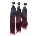 Wholesle Human Hair Extension Ombre 2 Color on tangle on shedding Brazilian Hair