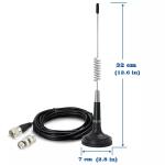 50 Ohm 26 - 28MHz Mini Magnetic Car CB Radio Antenna