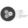 Buy cheap FTTH 12 Core ADSS Drop Fiber Optic Cable Stranded Loose Tube from wholesalers