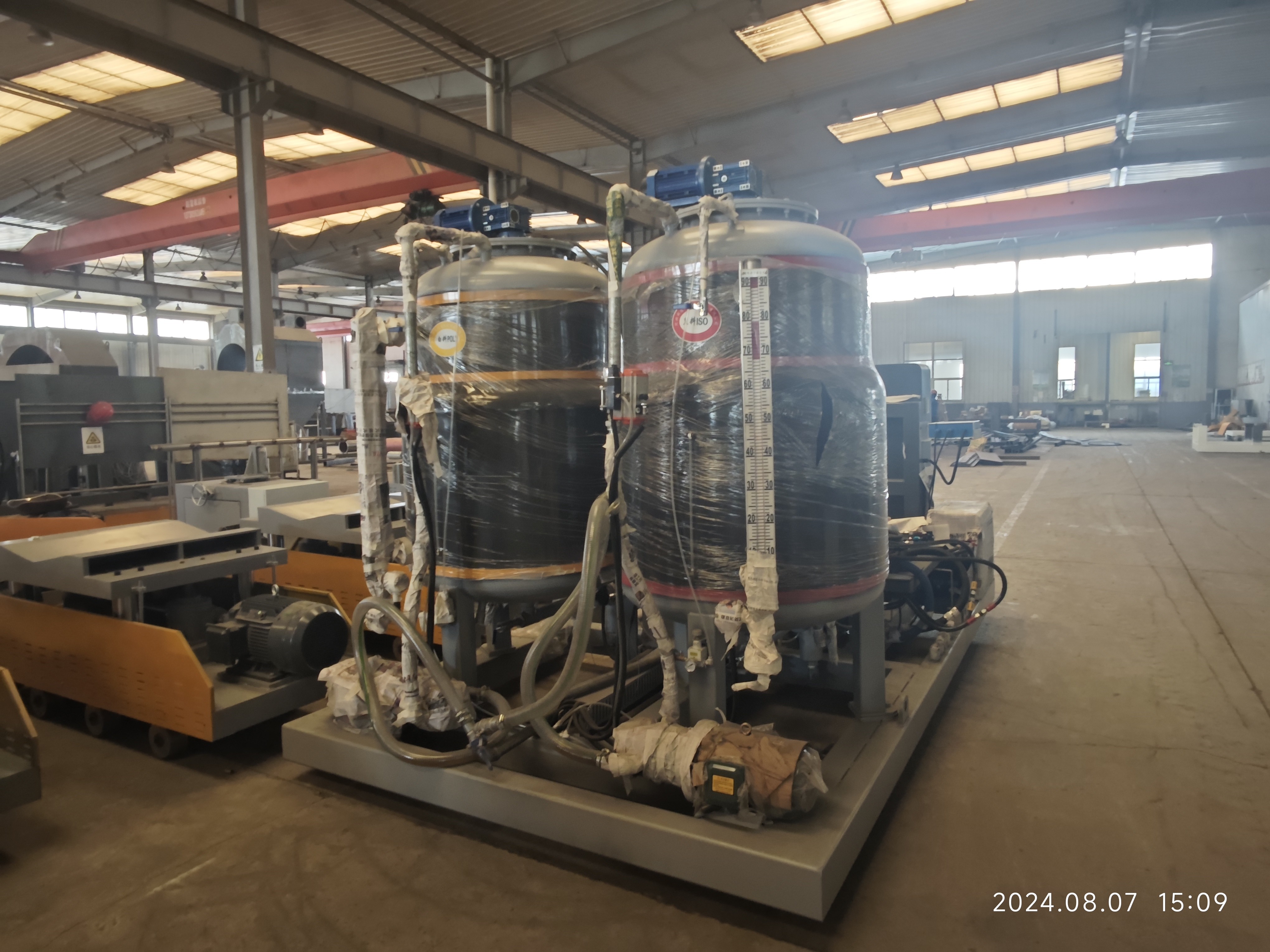 Surface Coated Steel Pipe Surface Preparation Pipe Production Line