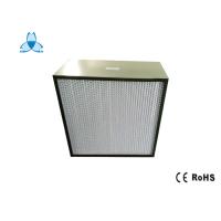 Buy cheap Professional Deep Pleated H13 Hepa Air Filter 0.3 Um Paper Foil For Clean Room product