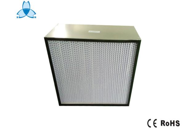 Buy cheap Professional Deep Pleated H13 Hepa Air Filter 0.3 Um Paper Foil For Clean Room from wholesalers