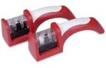 Ceramic Wheels Household Knife Sharpener With Finger Handle Slot / "V" Slot