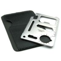 Buy cheap 11-Function Stainless Steel Credit Card Size Survival Pocket Tool Knives product