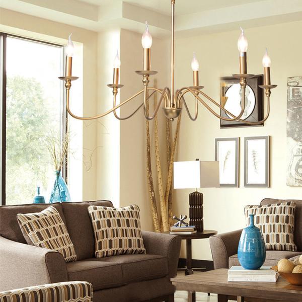 Buy cheap Modern Simple Pendant Lamp Living Room Kitchen Dining Room Lamp American Iron Chandelier(WH-CI-152) from wholesalers