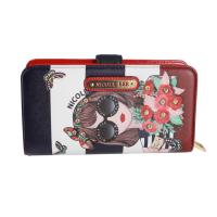 Buy cheap 200mm Length CMYK Ladies Genuine Leather Wallets Pantone Embossing For Womens product