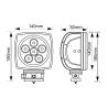 Buy cheap HOT sell 60W 6 inch led auto lamp IP67 LED cree 6000k for offroad trucks car vehicles from wholesalers