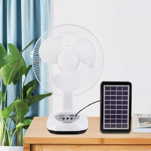 Buy cheap Mini Ventilateur GDlighting Solar Rechargeable Fan With AGM 12V 5Ah Battery from wholesalers