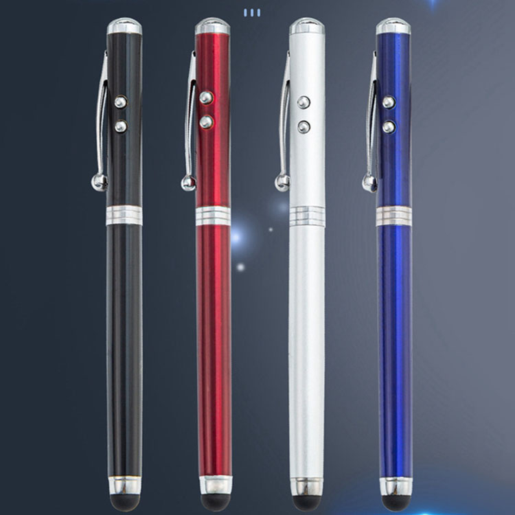 0.5mm Writing Width Gel Pen 4 in 1 Multi Laser Pointer LED Torch Light for Educators