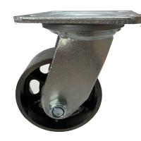 Buy cheap Heavy Load Vintage Casters Cast Iron Wheels Swivel Top Plate Caster 100mm product