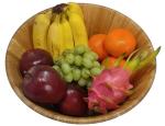 Dishwasher Safe Durable Bamboo Serving Bowl , Wooden Salad Mixing Bowl